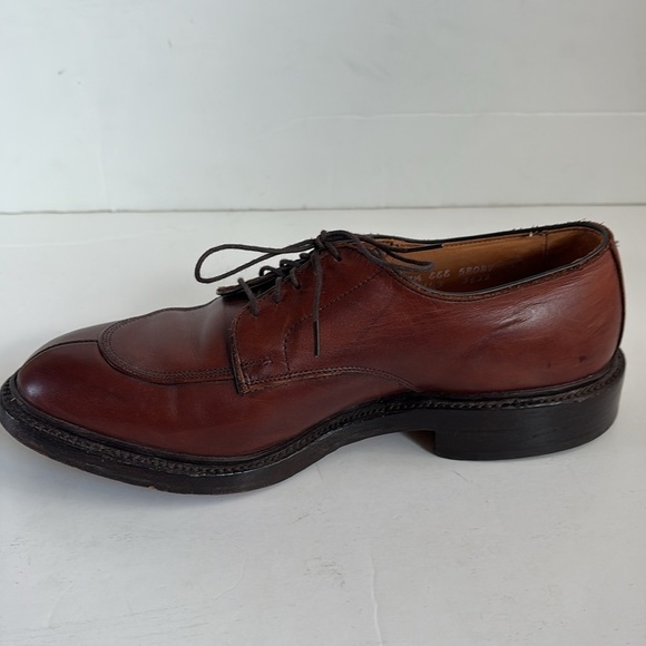 Allen Edmonds brown leather Walton oxford split toe lace men shoe size 7.5 main image 6